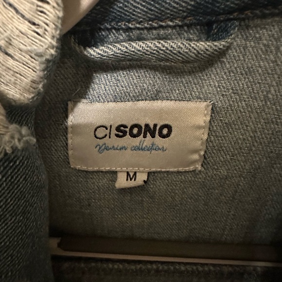 🛍️Bundle Two Ci Sono Denim Collection Blue Denim Jacket and Black Denim Jacket - Picture 4 of 5
